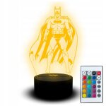 Veilleuse led 3d statuette gravure batman dc conte de fes film enfant fan jeu