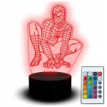 Veilleuse led 3d statuette gravure marvel spiderman conte de fes film pour enfants