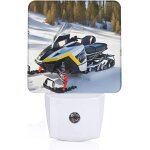 Veilleuse led enfichable avec motif de motoneige avancee, capteur du crepuscule a l'aube pour couloirs, ...