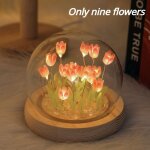 Veilleuse led en forme de fleur de tulipe artificielle, luminaire dcoratif fait a la main, idal pour ...