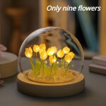 Veilleuse led en forme de fleur de tulipe artificielle, luminaire dcoratif fait a la main, idal pour ...