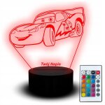 Veilleuse led lightning mcqueen cars mater set tlcommande nom cadeau