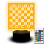 Veilleuse led statue pion jeu d'checs dames cadeau nom