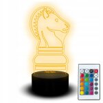 Veilleuse led statue pion jeu d'checs dames cadeau nom