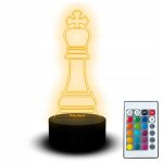 Veilleuse led statue pion jeu d'checs dames cadeau nom