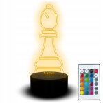 Veilleuse led statue pion jeu d'checs dames cadeau nom