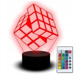 Veilleuse led statuette rvb gravure 3d rubik's cube 3x3 cube gadget usb Veilleuse led statuette rvb gravure 3d rubik's cube 3x3 cube gadget usb