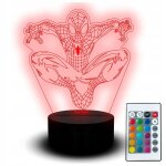 Veilleuse led usb pour enfants spiderman marvel series fairy tale spider name