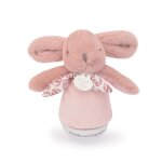 Veilleuse musicale culbuto lapin doudou rose - doudou et compagnie