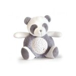 Veilleuse musicale et lumineuse panda gris 20 cm - projection, sons nature, musique - peluche, doudou ...