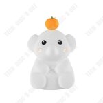 Veilleuse nouvel elephant orange elephant de chevet rechargeable compagnon de sommeil lampe de table ...