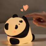 Veilleuse panda pour chambre d'enfant avec minuterie