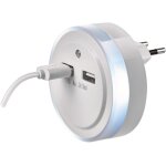 Veilleuse avec sortie usb - interrupteur et capteur crpusculaire - lumire d'orientation pour chambre ...