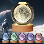 Veilleuse, système solaire 3d, boule de cristal, 8, 9 cm, 7 couleurs, pour décoration de chambre a coucher, ... Veilleuse, système solaire 3d, boule de cristal, 8, 9 cm, 7 couleurs, pour décoration de chambre a coucher, ...