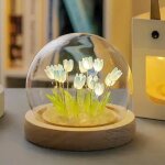 Veilleuse tulipe diy, veilleuse tulipe diy, lampe tulipe avec couvercle en verre, lampe de table de couchage ... Veilleuse tulipe diy, veilleuse tulipe diy, lampe tulipe avec couvercle en verre, lampe de table de couchage ...