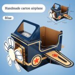 Ventilateur rotatif en carton pour enfants, coquille en papier portable, avion en carton, jouet cr�atif ...