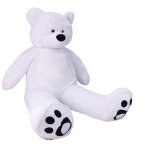 Vercart ours en peluche geant gros nounours blanc teddy bear xxl doudou et compagnie ours extra doux ...