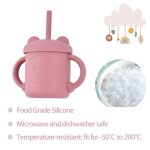 Verres d'alimentation pour bbs avec pailles, tasse d'apprentissage pour enfants, bouteille d'eau