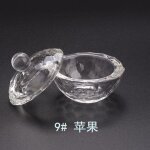 Verre de cristal 1 pice, couvercle de plat, bol porte - tasse, equipement de manucure, outil pour les ...