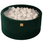 Vert foncé piscine a balles: blanc / transparent h40 Vert foncé piscine a balles: blanc / transparent h40