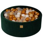 Vert fonc� piscine a balles: dor� / beige / blanc / transparent h30