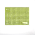 Vert matcha - tapis de coupe auto - gurissant, lignes de grille a4, carte artisanale, tissu, carton ...