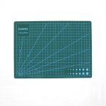 Vert - tapis de coupe auto - gurissant, lignes de grille a4, carte artisanale, tissu, carton en cuir, ...