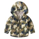 Veste a capuche pour enfant, vtement d'extrieur epais, a manches longues, avec fermeture eclair, ample, ...