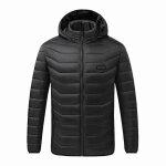 Veste chauffante lectrique en coton, manteau d'hiver aliment par batterie  quatre commandes et 21 ...