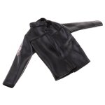 Veste en cuir pu noir pour homme, manteau, vêtements pour figurines d'action de 12 pouces, jouets, accessoires ... Veste en cuir pu noir pour homme, manteau, vêtements pour figurines d'action de 12 pouces, jouets, accessoires ...