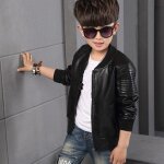 Veste en cuir synthétique pour garçon vêtements d'extérieur, tendance, nouveau, printemps automne, simier, ... Veste en cuir synthétique pour garçon vêtements d'extérieur, tendance, nouveau, printemps automne, simier, ...