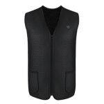 Veste thermique a chauffage electrique pour homme et femme, gilet chauffant, lavable, rechargeable par ...