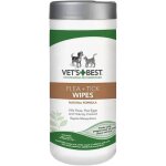 Vet's best lingettes naturelles anti - puces et anti - tiques - 50 - tubes de lingette