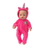 Vtements pour bb poupe 43 cm, fille ou garon, 18 styles comme dguisement licorne ou poney, ide ...