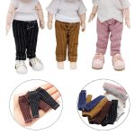 Vtements en denim a rayures pour poupe, accessoires de mode, pantalons d'ameublement, costume, pantalons, ...