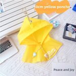 Vtements d't pour poupes en coton 10cm15cm avec protection solaire normale et pluie jaune - vert ...