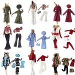 Vtements de fte pour poupes, 15 styles, chemisier elgant, costume pour filles, pantalons, accessoires, ...