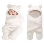 Vtements de nuit en coton et peluche pour nouveau - n, couverture enveloppante pour bb, garon et ...
