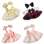 Vêtements en peluche de canard jaune de 30cm, jupe de princesse + bandeau pour cheveux Vêtements en peluche de canard jaune de 30cm, jupe de princesse + bandeau pour cheveux