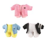 Vtements en peluche de canard jaune, 30cm, mini cardigan en tricot, accessoires de jouets doux, cadeaux ...