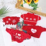 V�tements en peluche de canard jaune de 30cm, pull rouge pour jouets d'accouplement, accessoires de v�tements ...