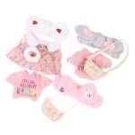 V�tements en peluche canard jaune chien de 30cm, accessoires de jouet de dessin anim�, bande de cheveux, ...