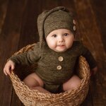 Vtements de photographie pour nouveau - ns, 2 pices / ensemble, haut a nud et pantalon, accessoires ...