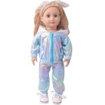 Vtements pour poupe, 17 pouces, 43cm, nouvelle collection, veste, jupe a paillettes, tenue dcontracte, ...