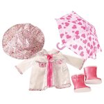 Vtements pour poupes de 45 cm : tenue et accessoires de pluie
