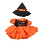 Vtements de poupe amricaine pour filles de 18 pouces, costume de sorcire color citrouille d'halloween, ...