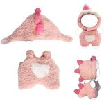 Vtements de poupe dinosaure rose mignon pour jouet en peluche vinyle 15 / 17 cm poupes, costume de ...