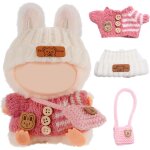 Vtements de poupe, ensemble de pulls en tricot ray avec boutons, tenue de poupe mignonne douce, accessoire ...