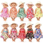 Vtements de poupe avec jupe et chapeau de paille, pour bb de 18 pouces / 43cm, accessoires de poupe ...