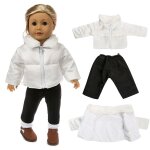 Vtements de poupe mignons pour bbs, nouvelle collection, veste en duvet, pantalon pour poupe garon ...